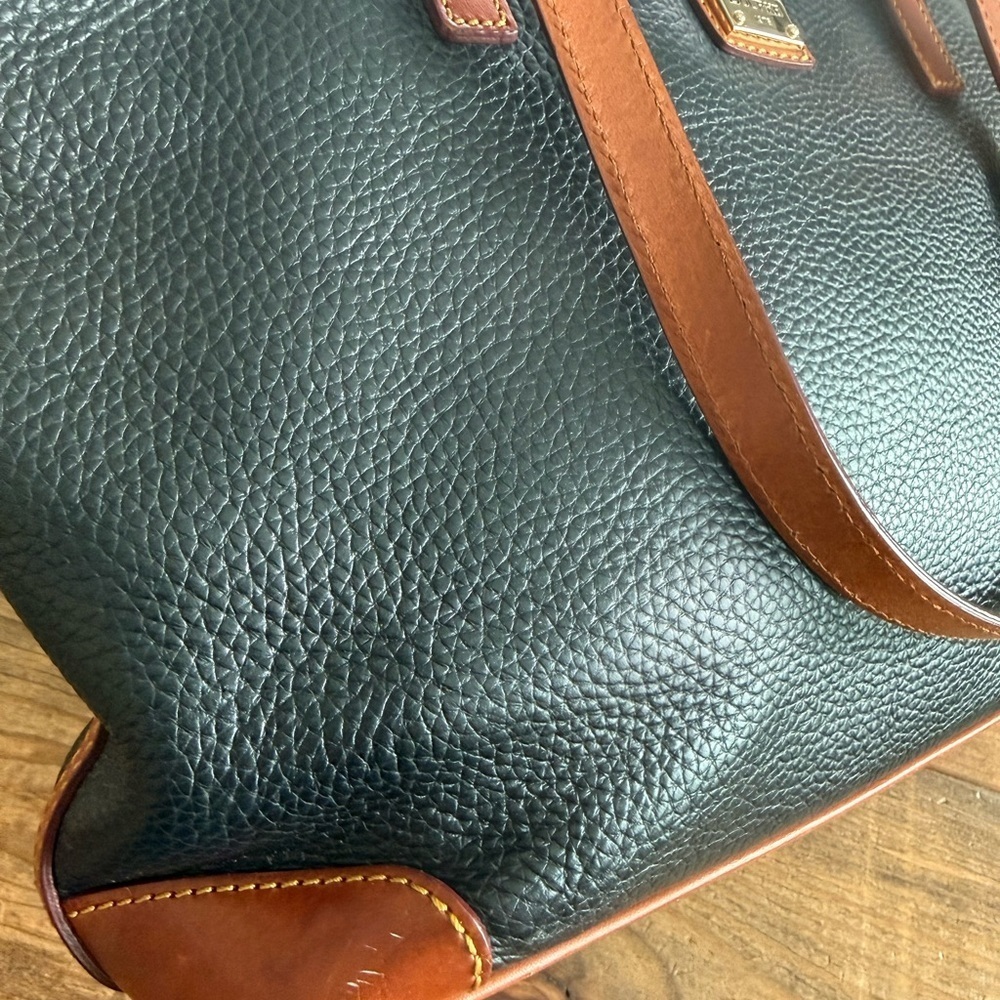 Dooney & Bourke Pebble Grain Charleston Shopper Tote Bag Leather Shoulder Bag - Picture 7 of 9